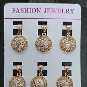 6 Pis - Flat Circle Pendant – Imitation Jewellery