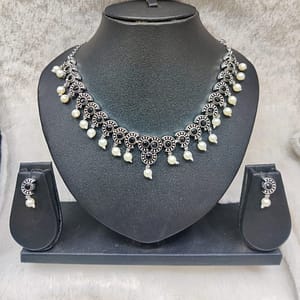 Silver Necklace Imitation Jewellery