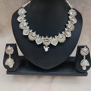 Silver Necklace Imitation Jewellery