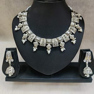 Silver Necklace Imitation Jewellery