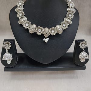 Silver Necklace Imitation Jewellery