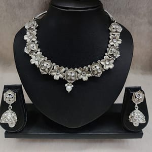 Silver Necklace Imitation Jewellery