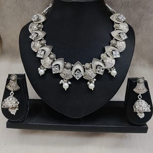 Silver Necklace Imitation Jewellery