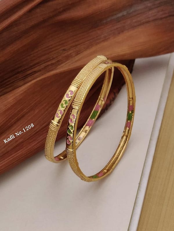 1 Pair Bangle – Kadali - Imitation Jewellery