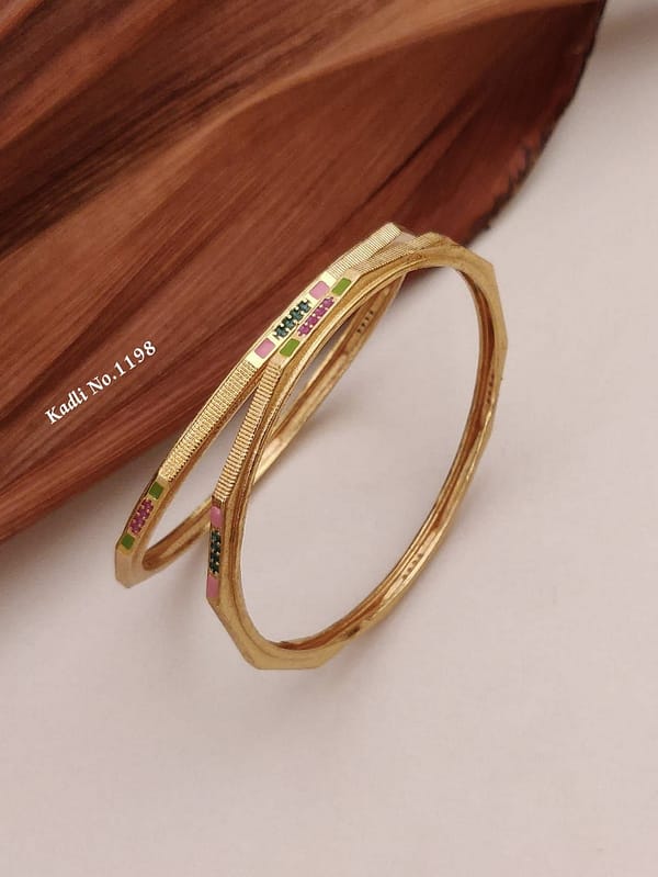 1 Pair Bangle – Kadali - Imitation Jewellery