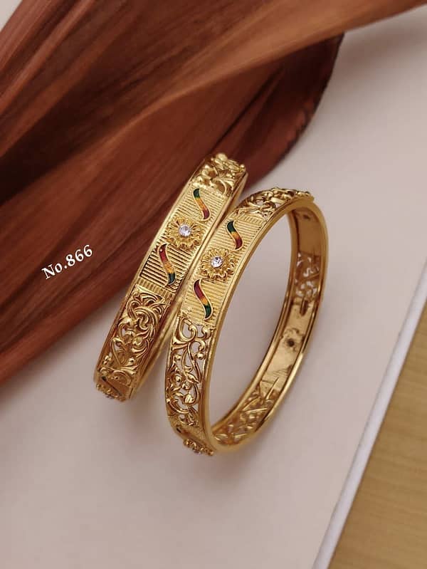 1 Pair Bangle – Kadali - Imitation Jewellery