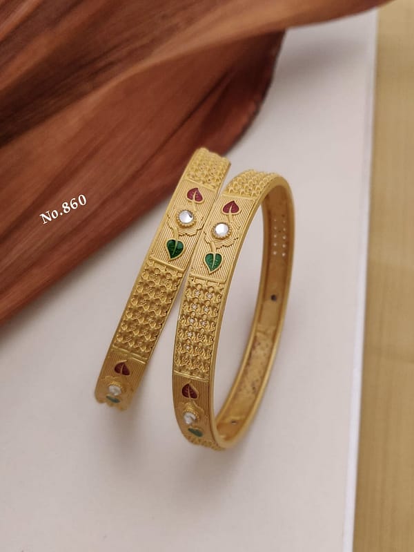 1 Pair Bangle – Kadali - Imitation Jewellery