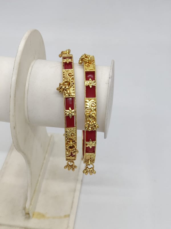 1 Pair Bangle – Kadali - imitation Gold bangles