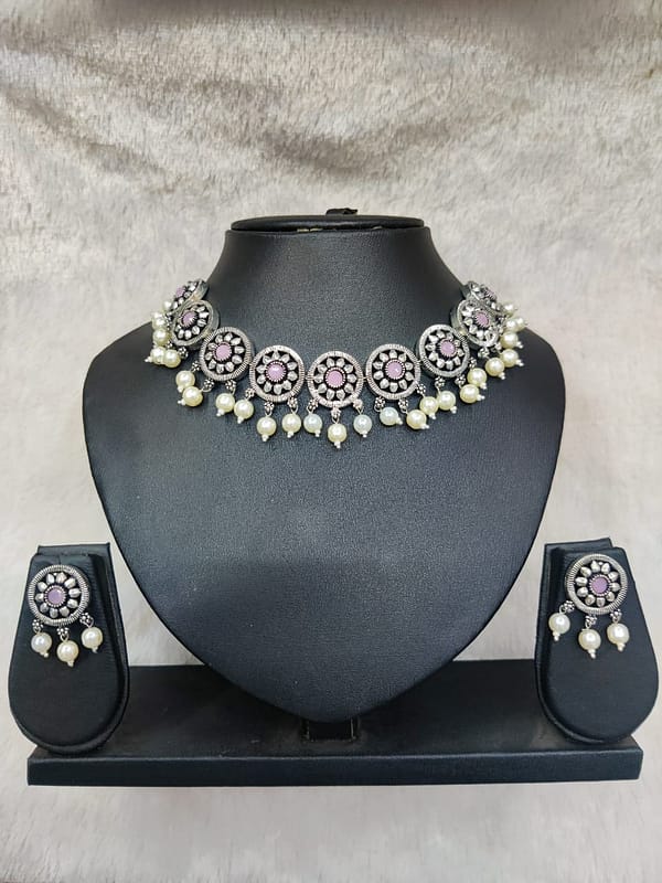 Silver Necklace Imitation Jewellery