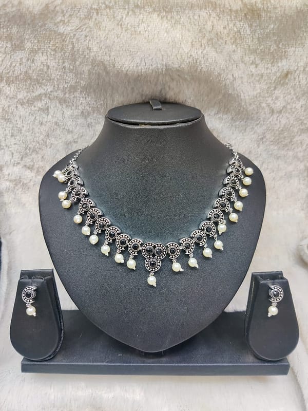 Silver Necklace Imitation Jewellery