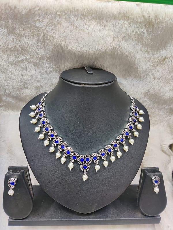 Silver Necklace Imitation Jewellery