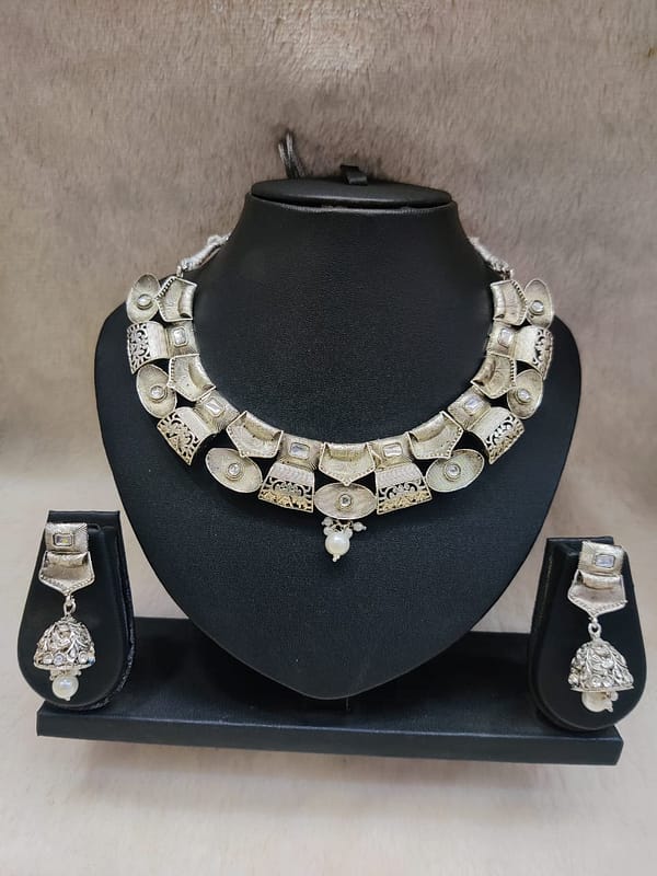 Silver Necklace Imitation Jewellery