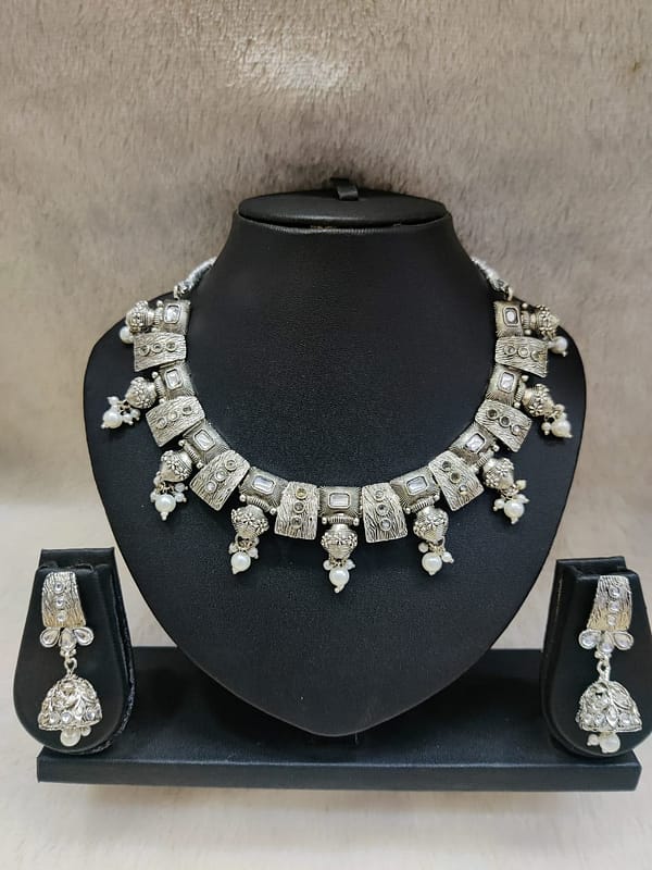 Silver Necklace Imitation Jewellery