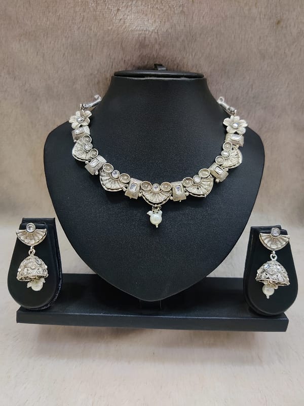 Silver Necklace Imitation Jewellery