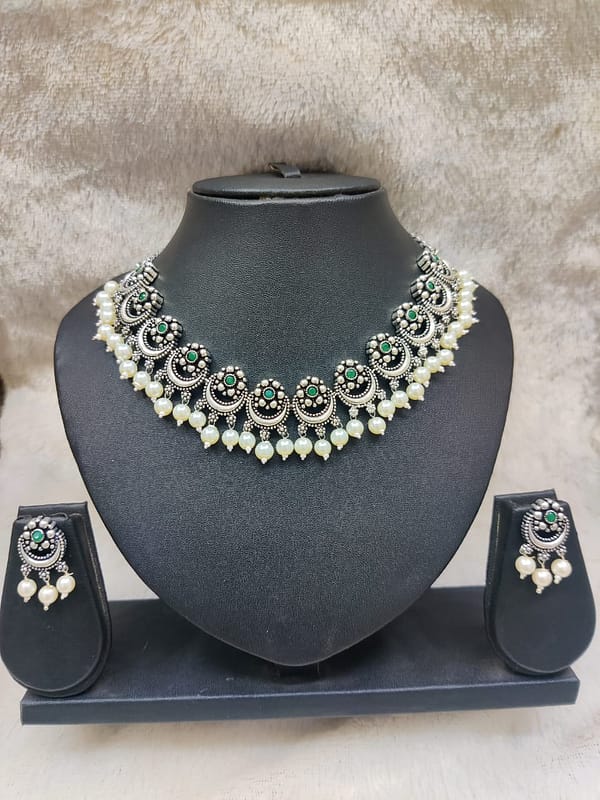 Silver Necklace Imitation Jewellery