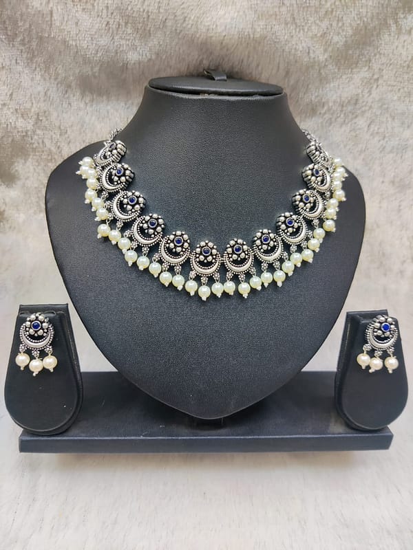 Silver Necklace Imitation Jewellery