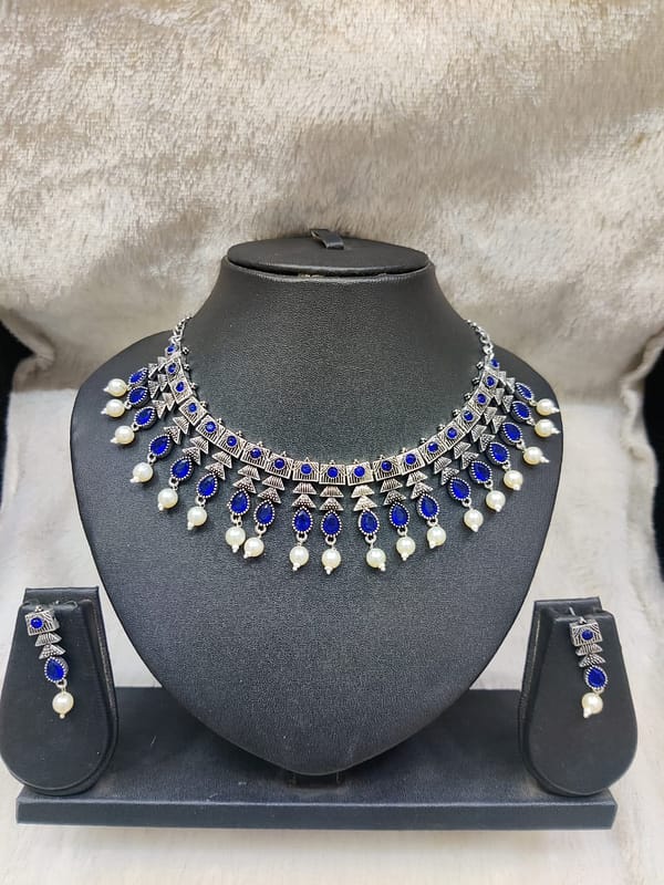 Silver Necklace Imitation Jewellery