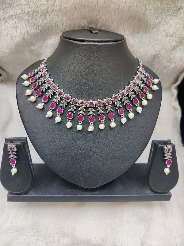 Silver Necklace Imitation Jewellery