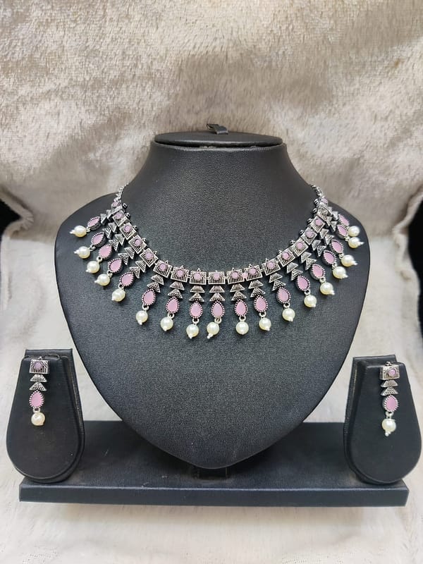 Silver Necklace Imitation Jewellery