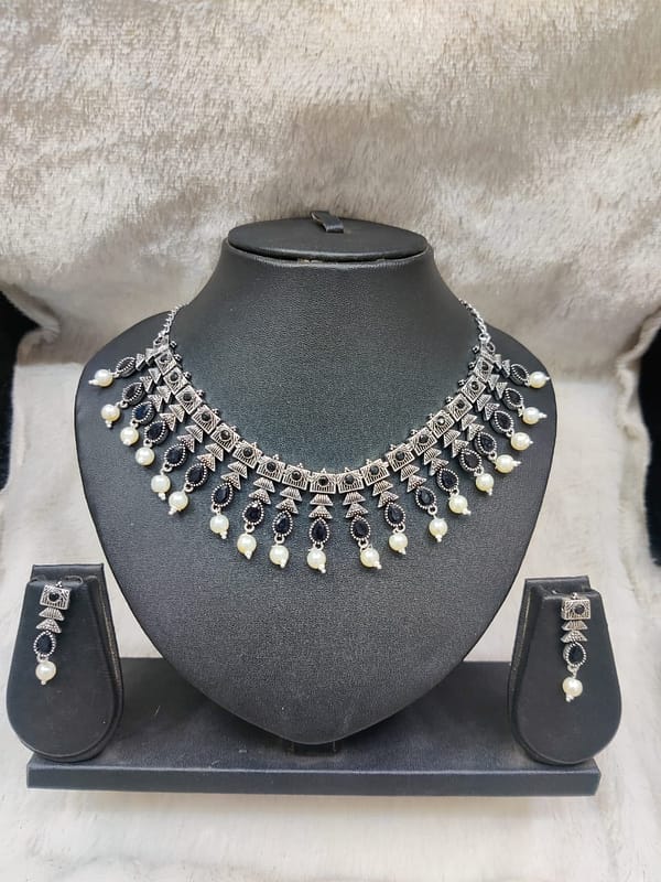 Silver Necklace Imitation Jewellery