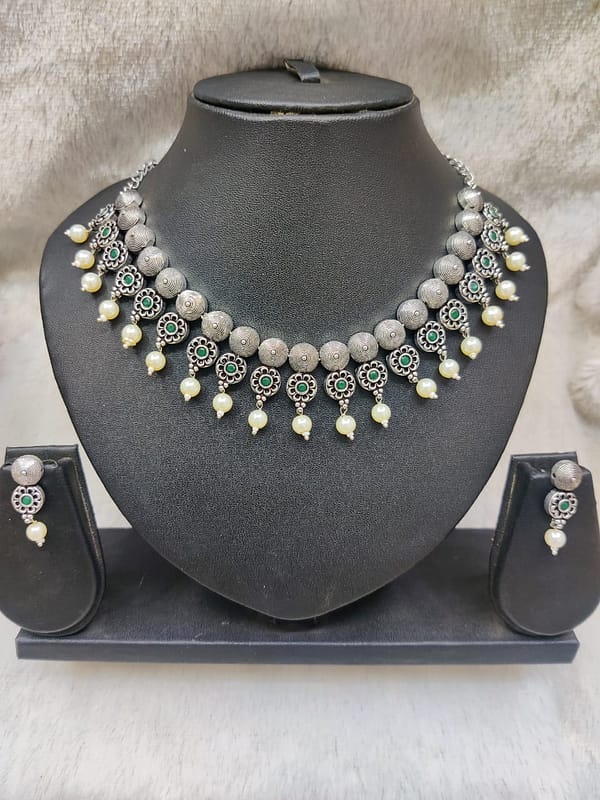 Silver Necklace Imitation Jewellery