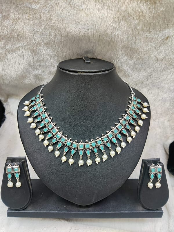 Silver Necklace Imitation Jewellery