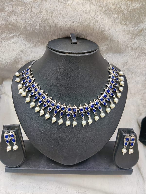 Silver Necklace Imitation Jewellery
