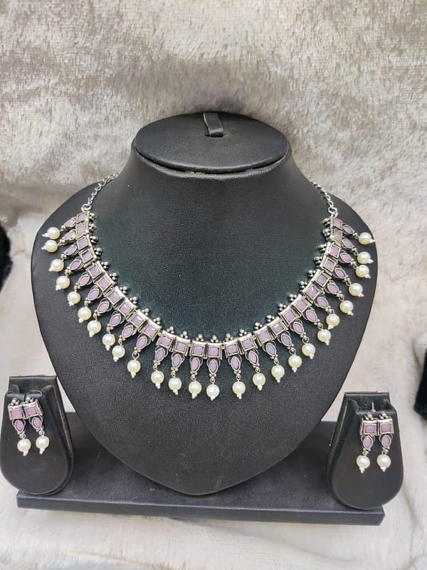 Silver Necklace Imitation Jewellery