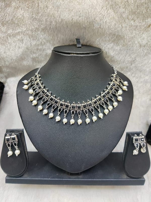 Silver Necklace Imitation Jewellery
