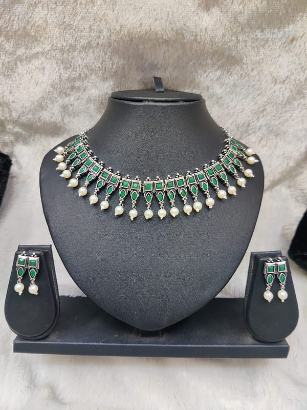 Silver Necklace Imitation Jewellery