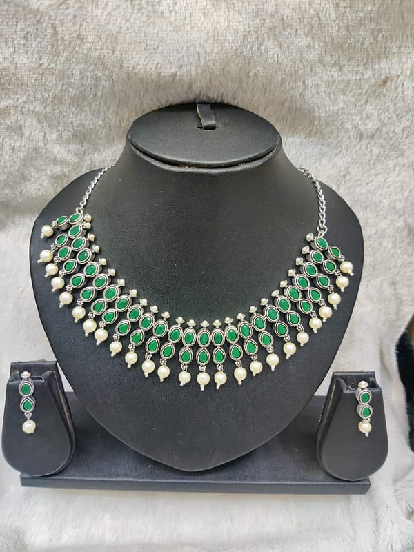Silver Necklace Imitation Jewellery
