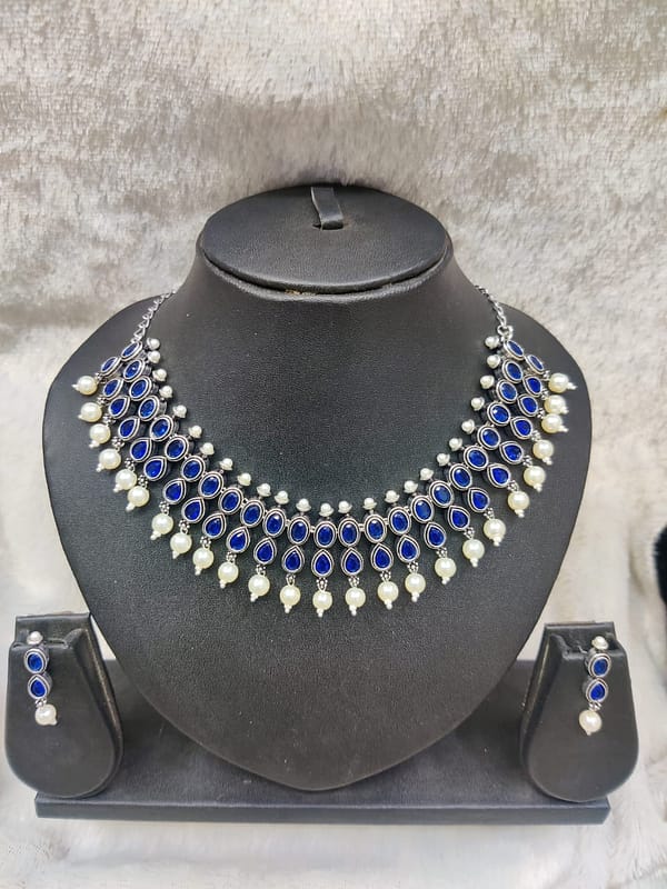 Silver Necklace Imitation Jewellery