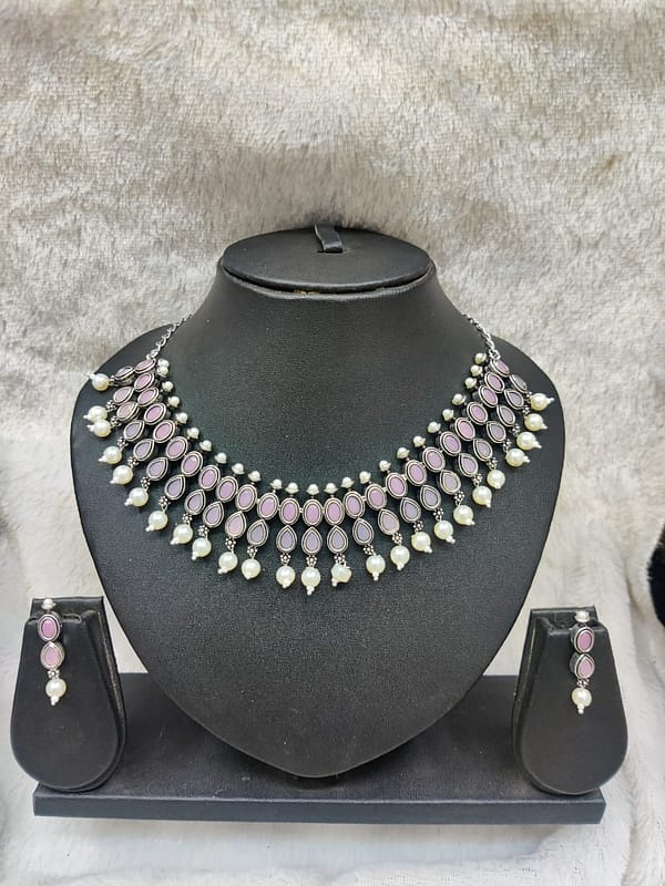 Silver Necklace Imitation Jewellery