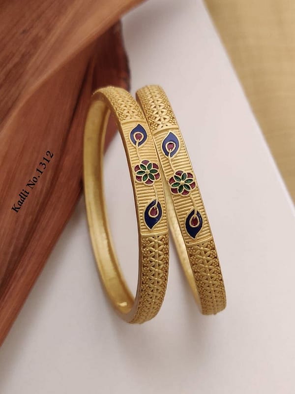 1 Pair Bangle – Kadali - Imitation Jewellery