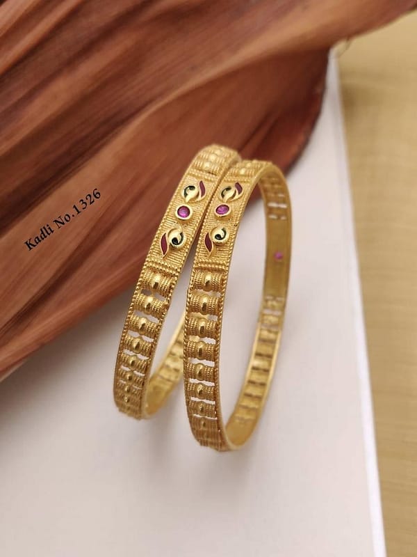 1 Pair Bangle – Kadali - Imitation Jewellery