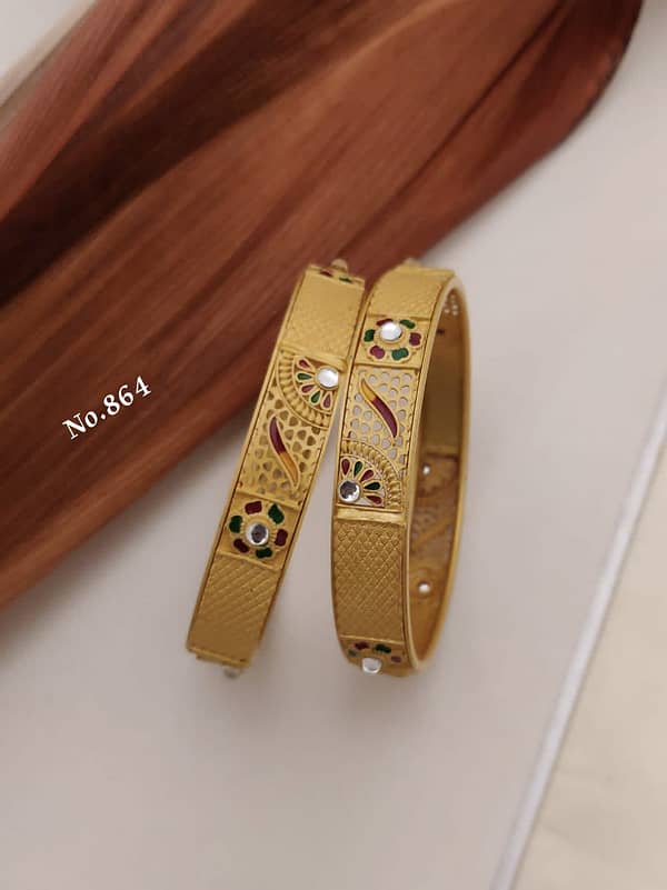1 Pair Bangle – Kadali - Imitation Jewellery